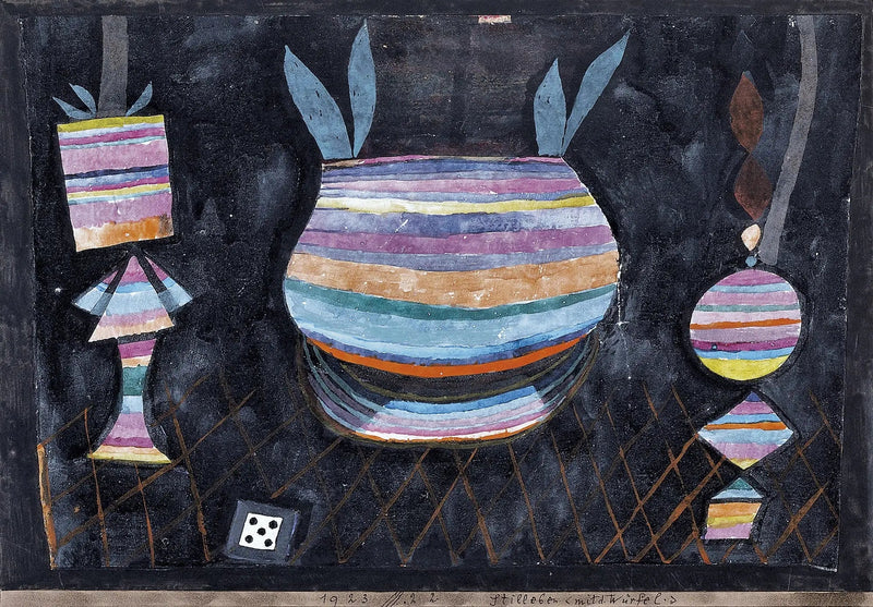 Stilleven met dobbelstenen - Paul Klee