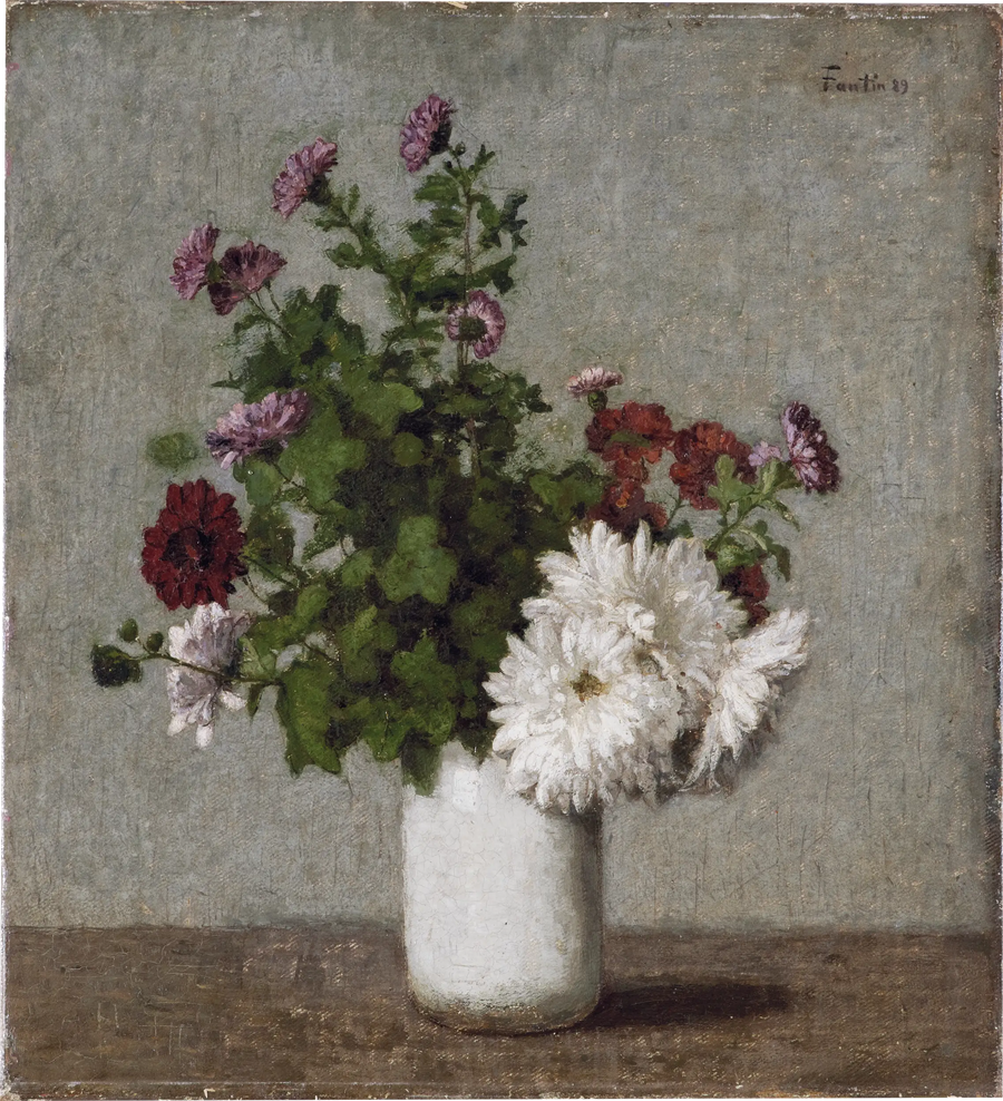 Natuurstudie met bloemen: herfstchrysanten in een witte vaas - Henri Fantin-Latour

Source:
Nature morte aux fleurs : chrysanthèmes d'automne dans un vase blanc - Henri Fantin-Latour