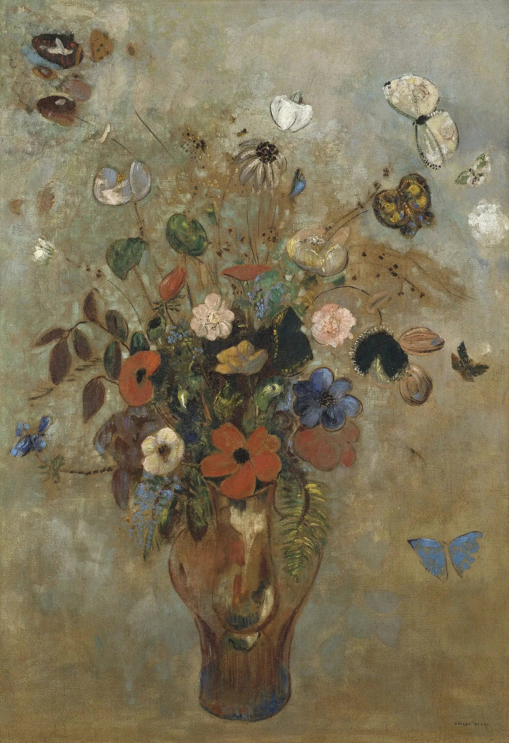 Nature morte aux fleurs - Odilon Redon - Alpha Reproduction