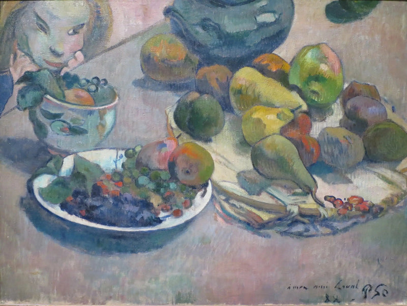 Stilleven met fruit (gewijd aan Laval) - Paul Gauguin