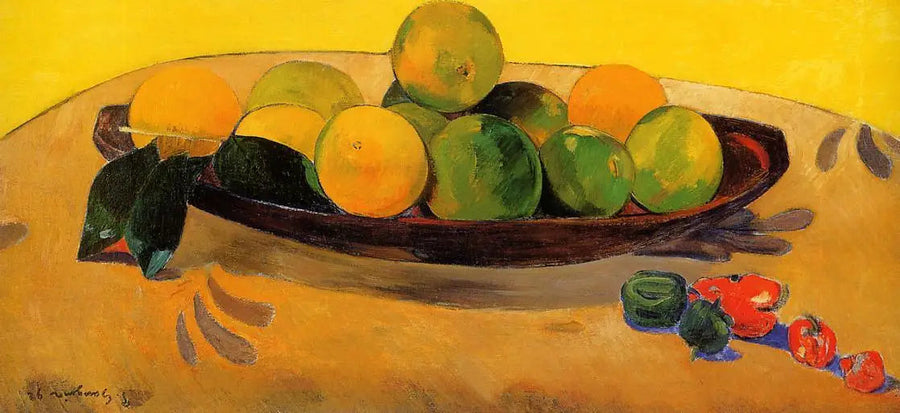 Stilleven met fruit en pepers - Paul Gauguin