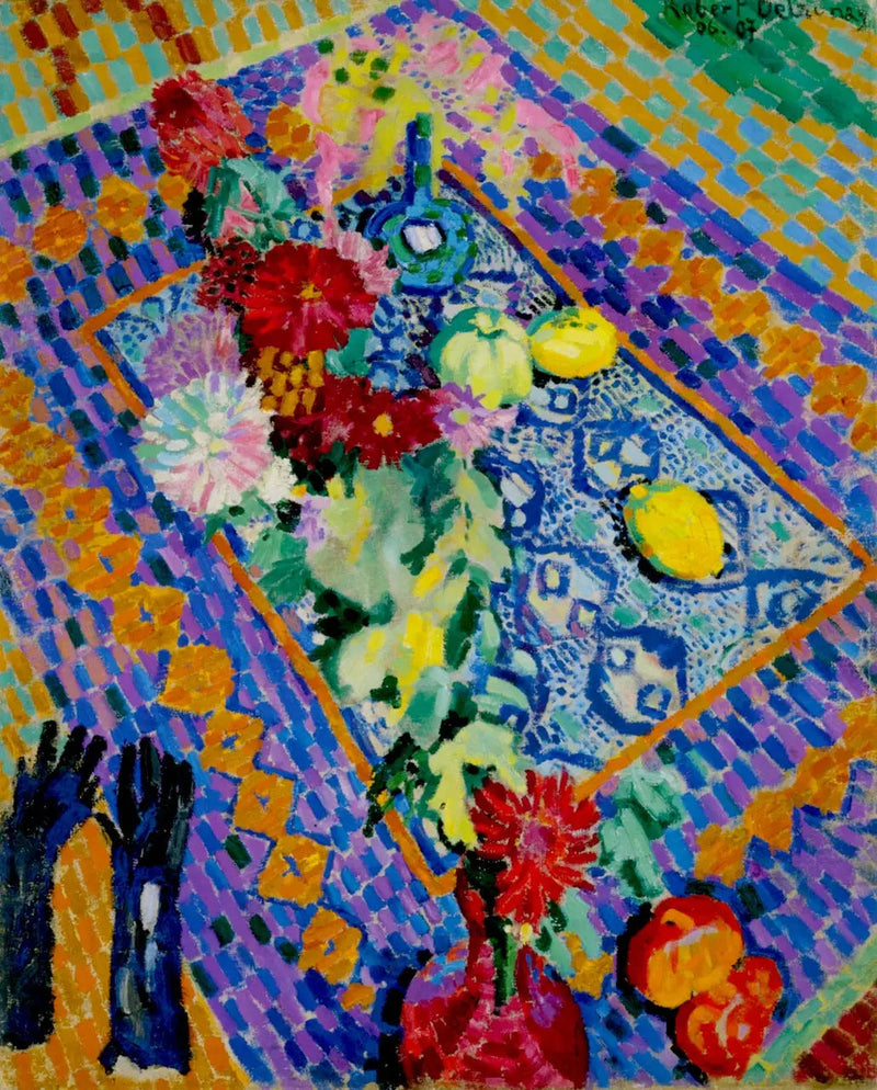 Stilleven met handschoenen - Robert Delaunay