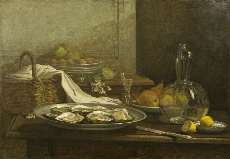 Stilleven met oesters - Eugène Boudin
