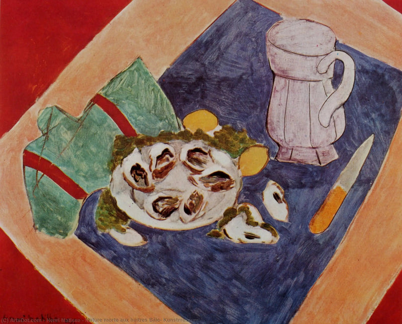 Stilleven met oesters - Henri Matisse