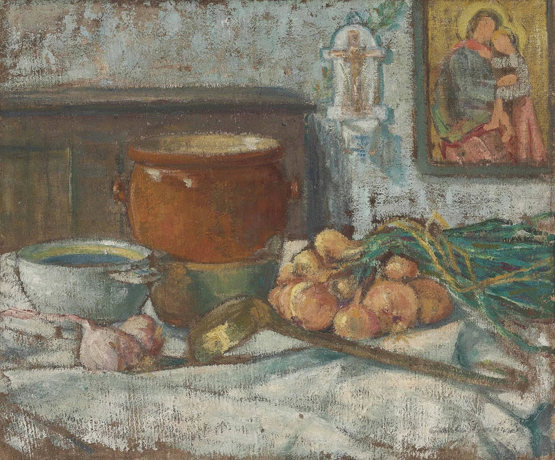 Stilleven met uien - Émile Bernard