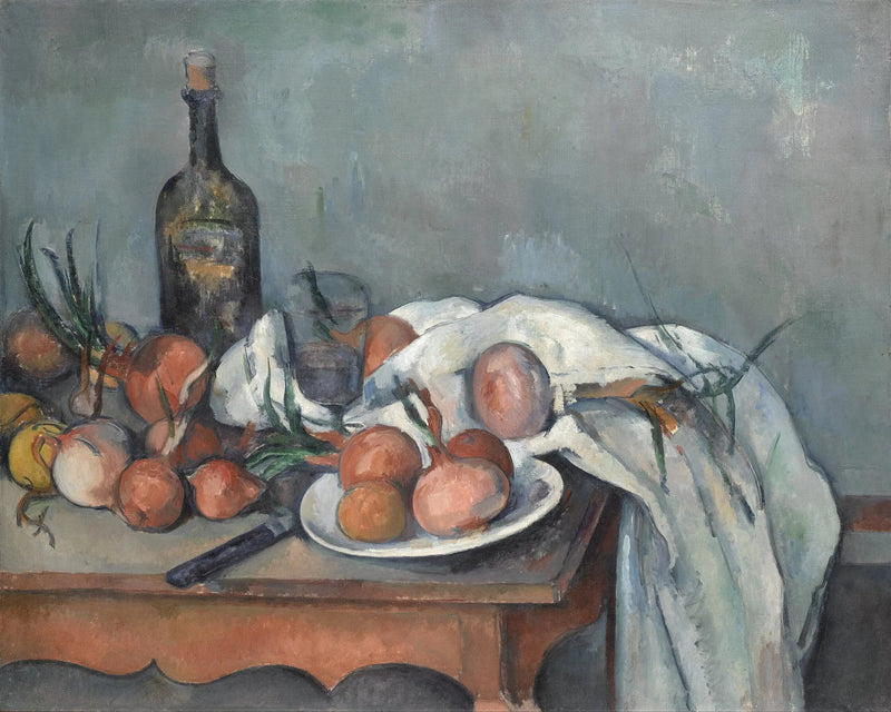 Stilleven met uien - Paul Cézanne