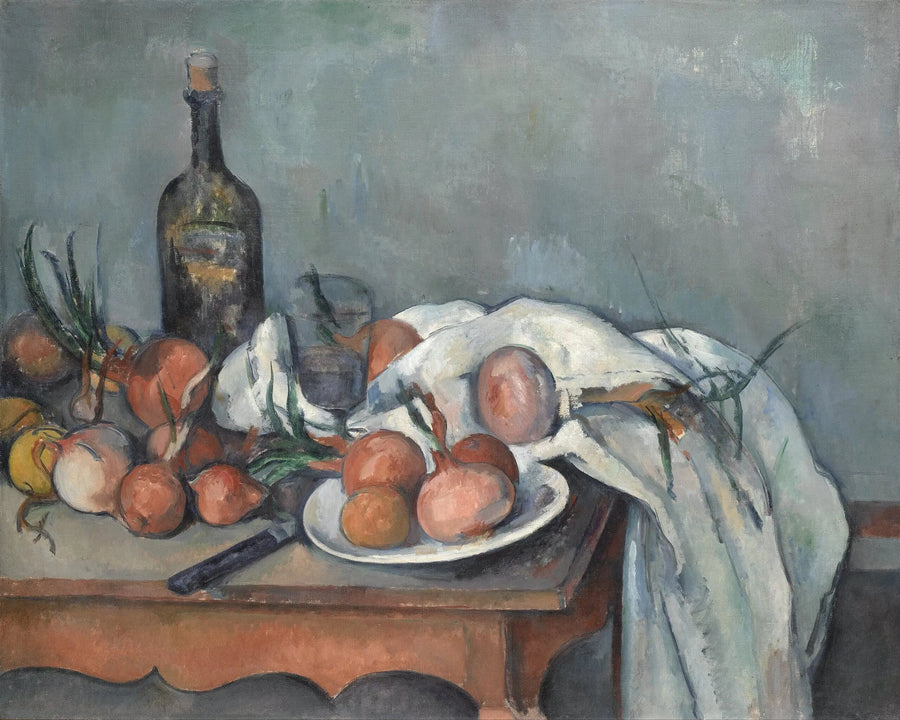 Stilleven met uien - Paul Cézanne