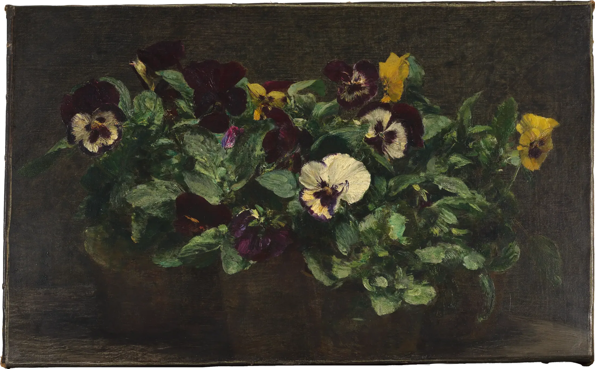 Nature morte aux pensées - Henri Fantin-Latour image 1 tableau peint à l’huile sur toile