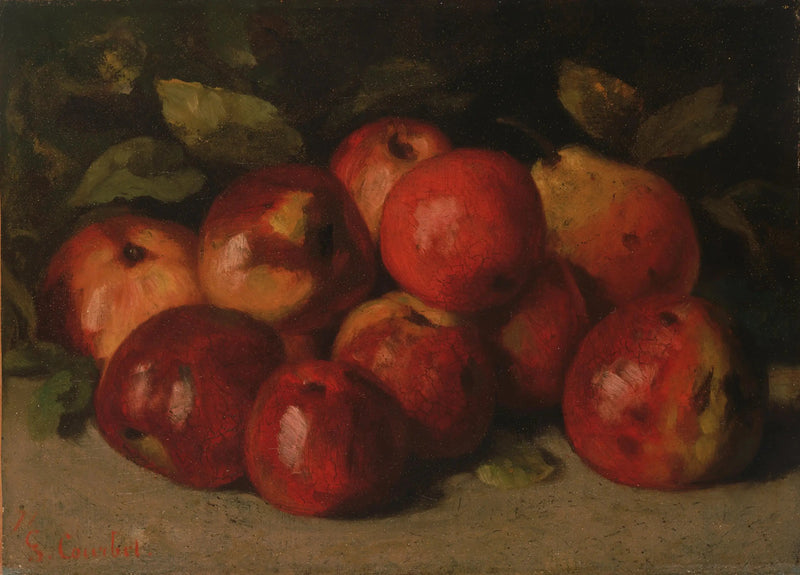 Natuurgetuigenis met appels en peer - Gustave Courbet