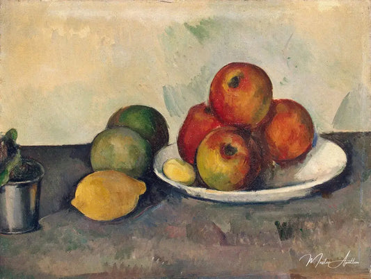 Nature morte aux pommes - Paul Cézanne - Reproductions de tableaux et peintures haut de gamme