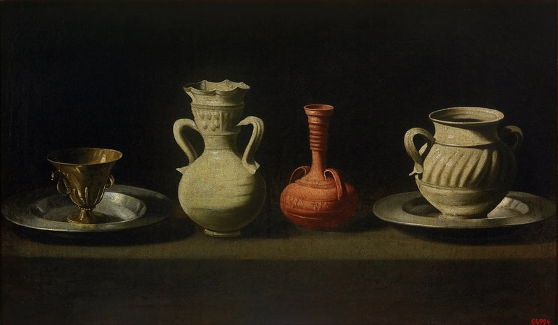 Stilleven met vier vazen - Francisco de Zurbarán