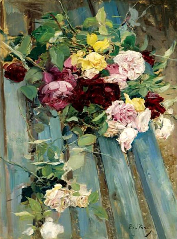 Stilleven met rozen - Giovanni Boldini