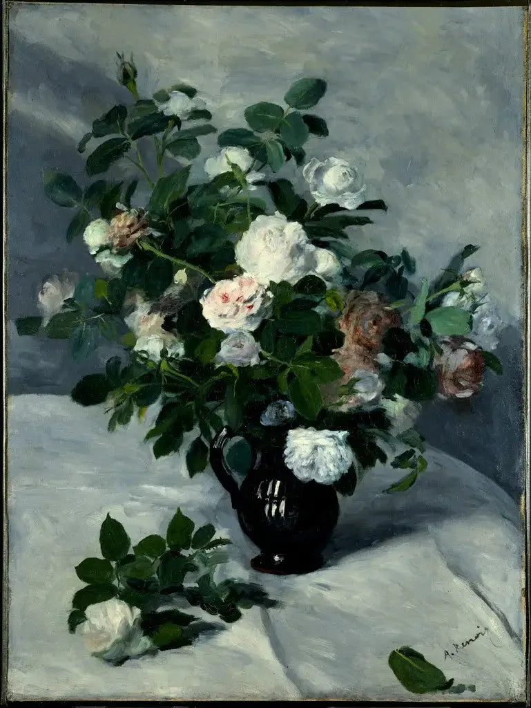 Stilleven met rozen - Pierre-Auguste Renoir