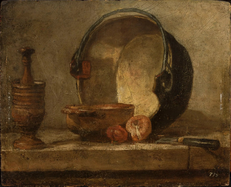 Stilleven met keukengerei - Jean Simeón Chardin