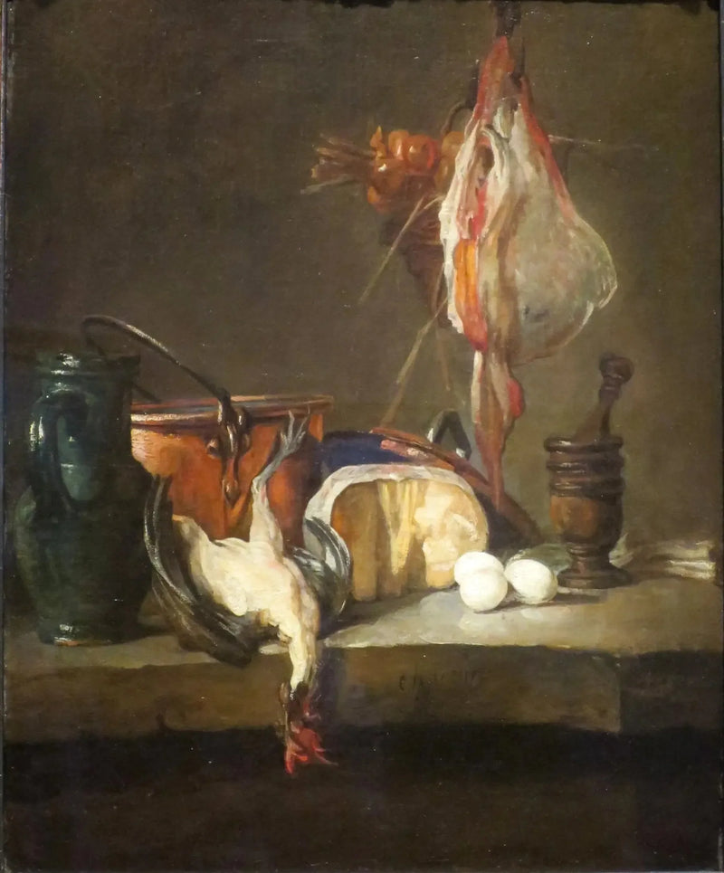 Stilleven met gevogelte - Jean Simeón Chardin