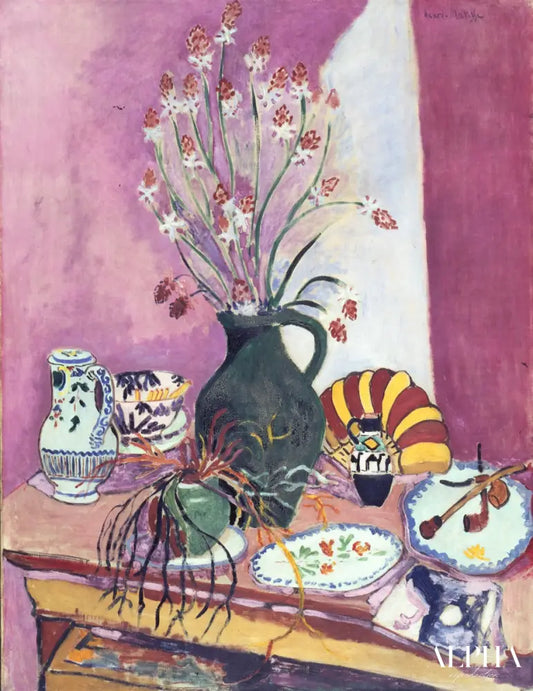 Nature morte avec asphodèles - Matisse - Reproductions de tableaux et peintures haut de gamme