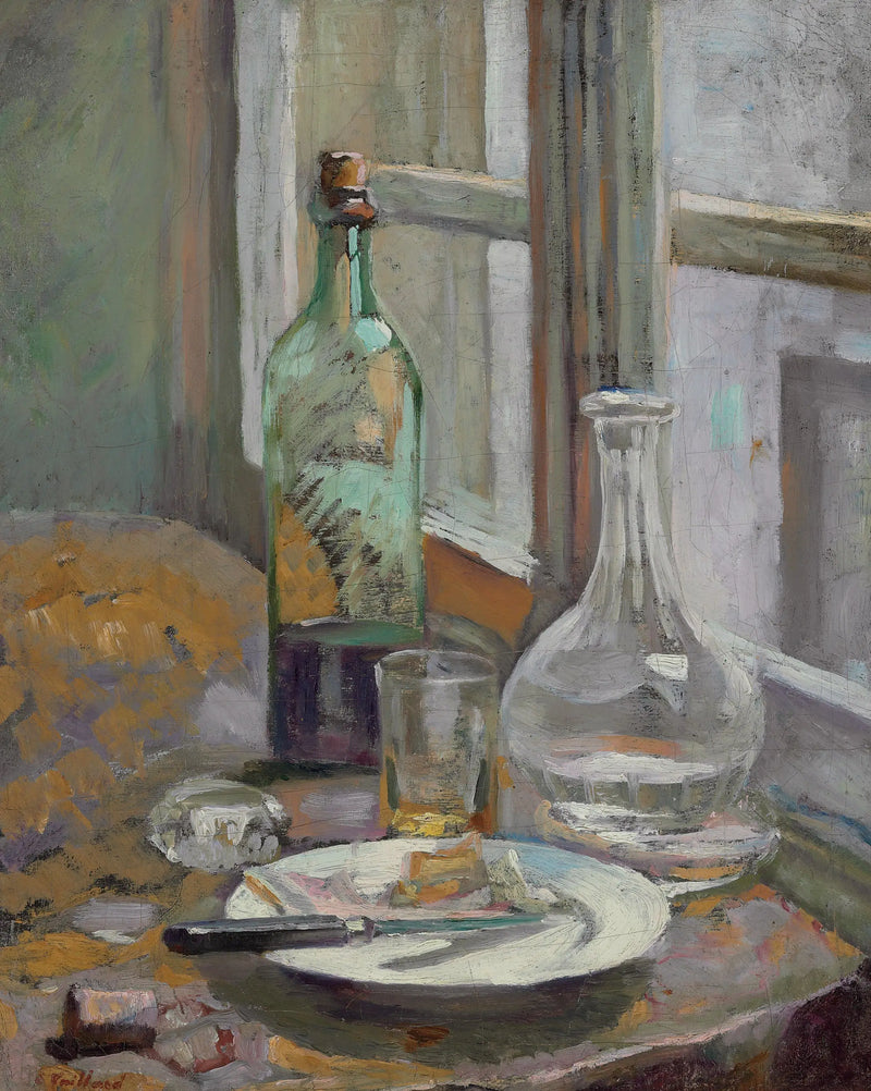 Natuurgetuigenis met fles en karaf - Édouard Vuillard