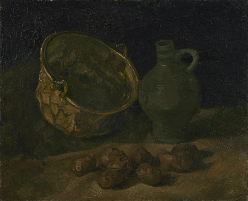 Stilleven met ketel en koperen kruik - Vincent van Gogh