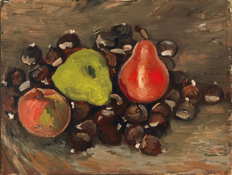 Stilleven met fruit en kastanjes - Vincent van Gogh
