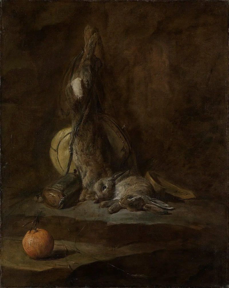 Stilleven met dode konijnen - Jean Simeón Chardin