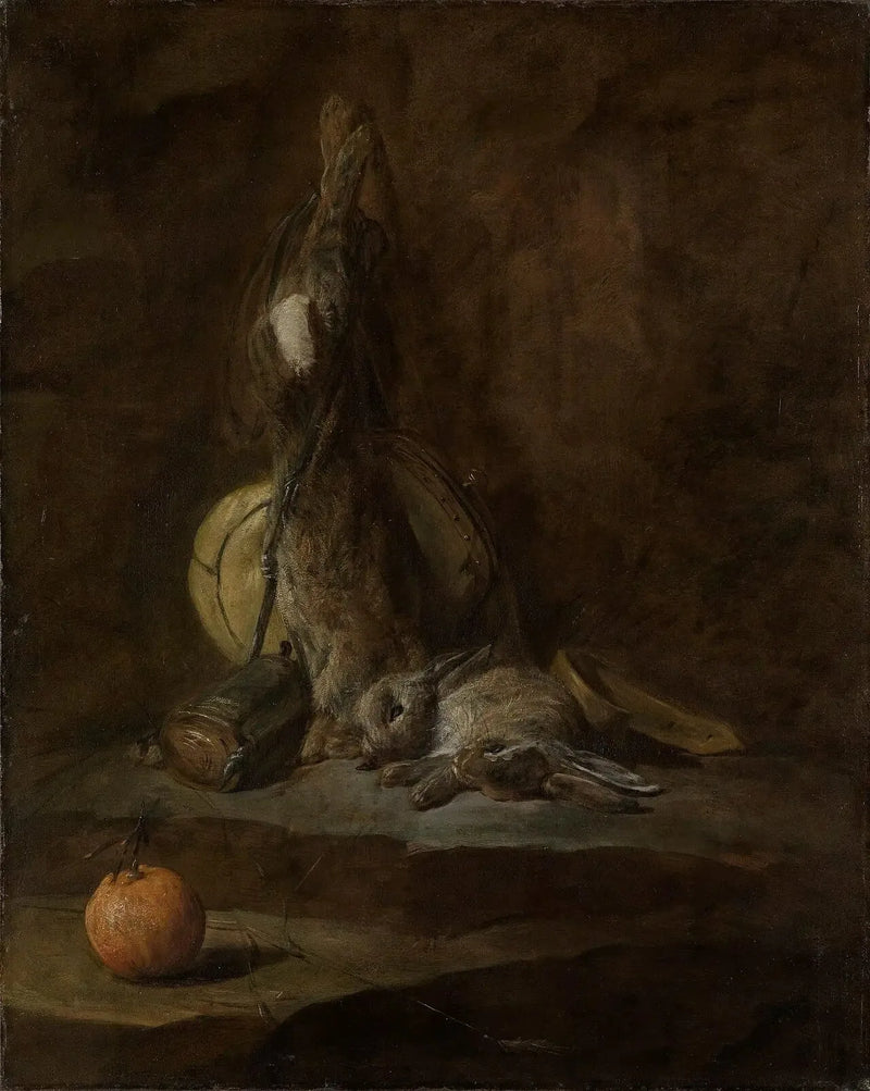 Stilleven met dode konijnen - Jean Simeón Chardin