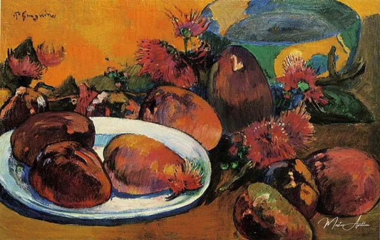 Nature morte avec des mangues - Paul Gauguin - Reproductions de tableaux et peintures haut de gamme