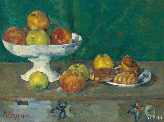 Nature morte avec des pommes et des petits gâteaux - Paul Cézanne - Reproductions de tableaux et peintures haut de gamme