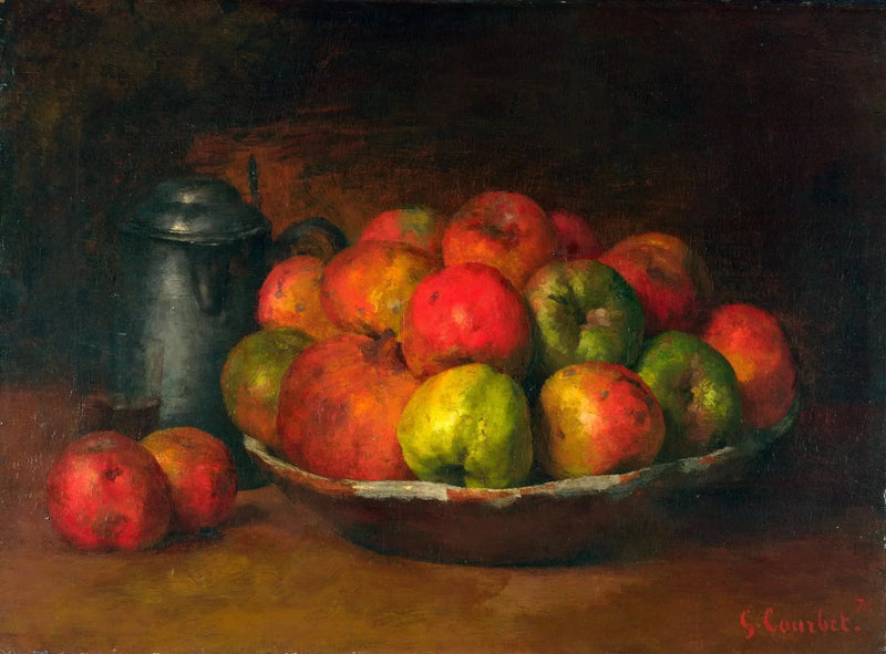 Stilleven met appels en granaatappels - Gustave Courbet
