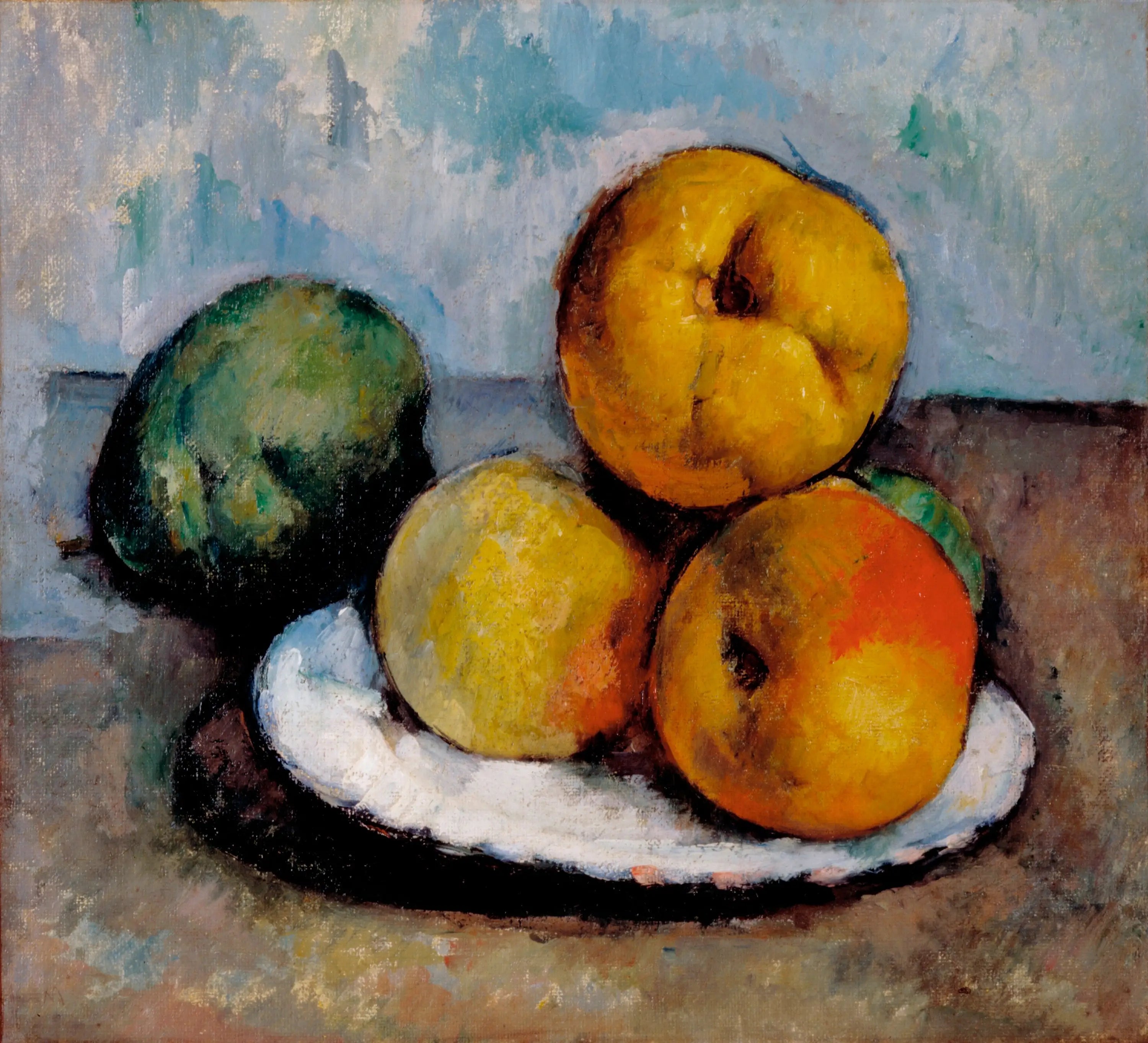 Nature morte avec pommes - Paul Cézanne image 1 copie de tableau peinte à la main
