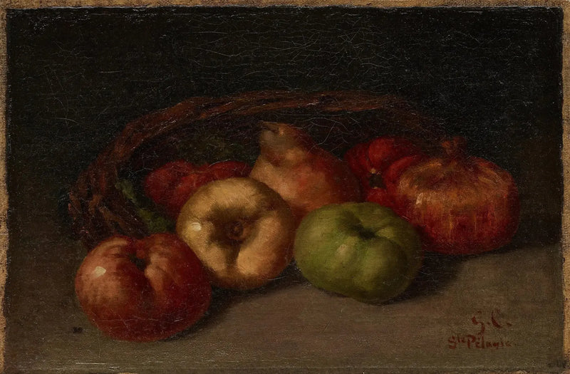 Stilleven met appels, peren en granaatappels - Gustave Courbet