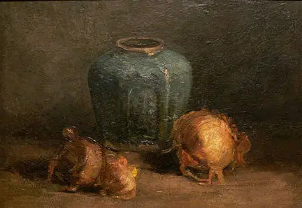 Stilleven met gemberpot en uien - Vincent van Gogh
