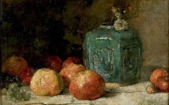 Stilleven met gemberpot en appels - Vincent van Gogh