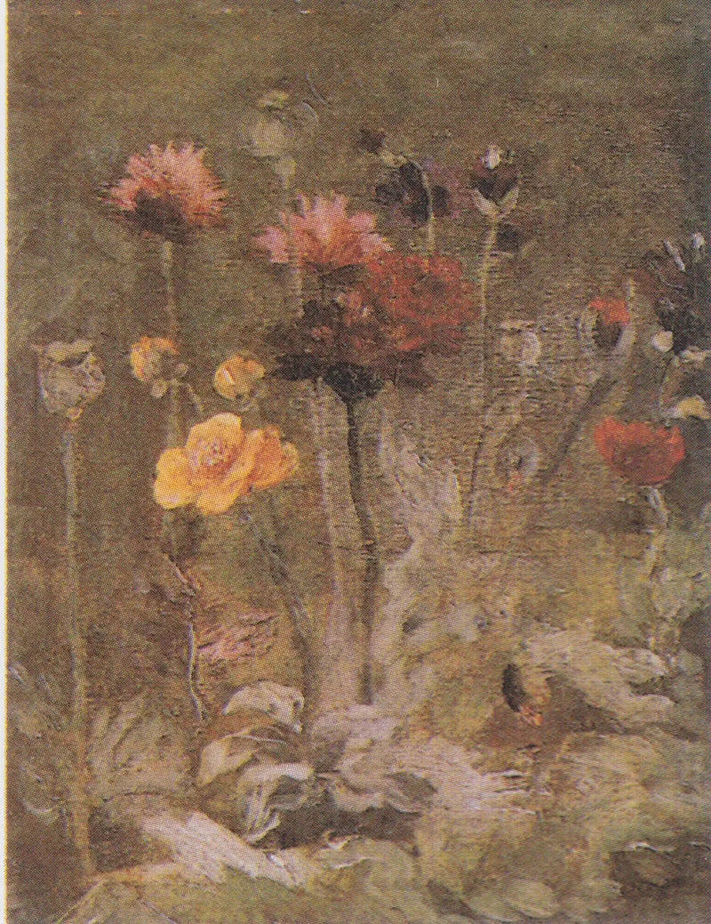 Stilleven met scabieuse en ranonkel - Vincent van Gogh