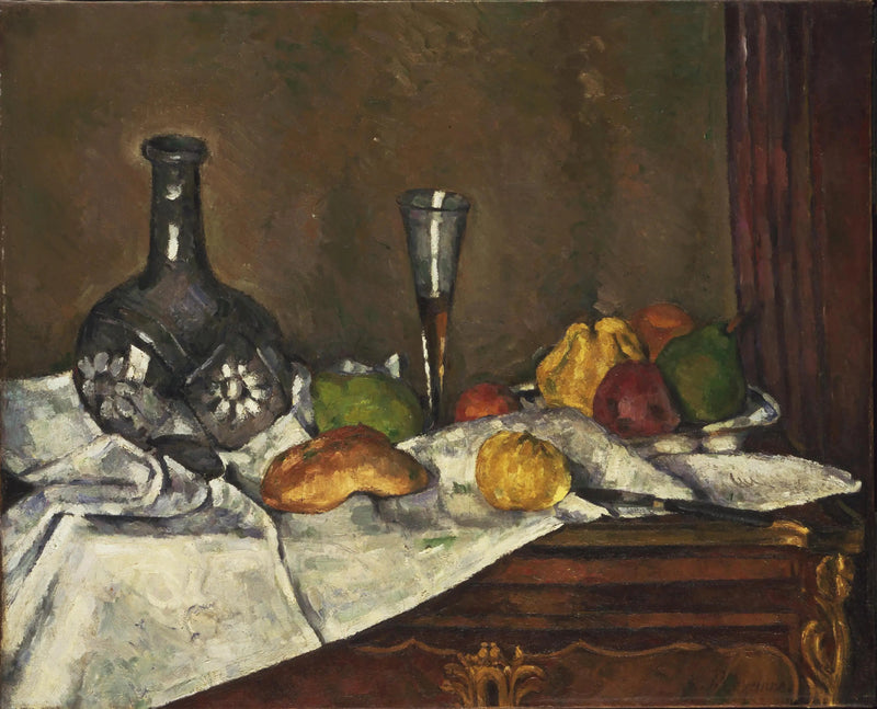 Stilleven met een dessert - Paul Cézanne