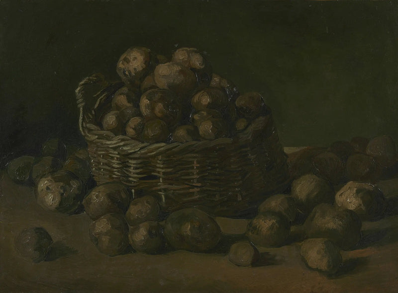 Stilleven met een mand aardappelen - Vincent van Gogh