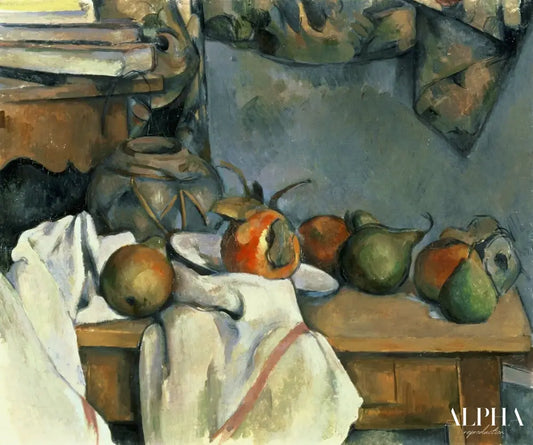 Nature morte avec un pot de gingembre - Paul Cézanne - Reproductions de tableaux et peintures haut de gamme