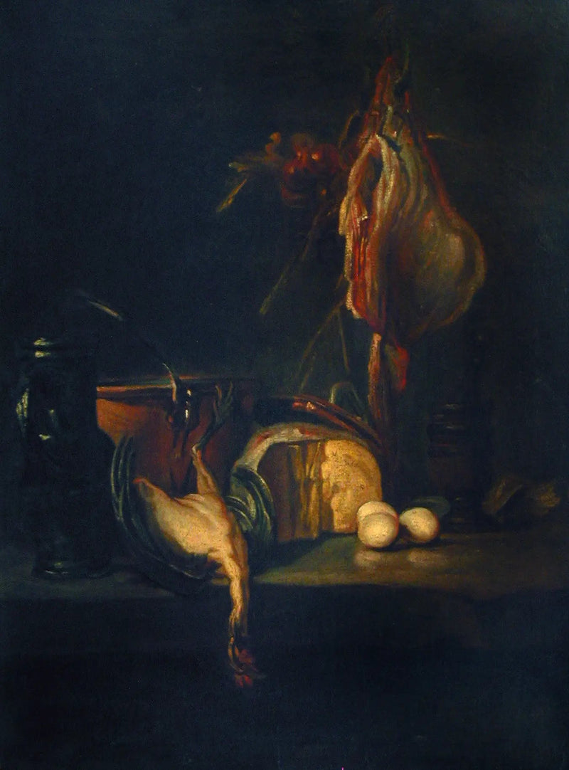 Stilleven met een rog - Jean Simeón Chardin