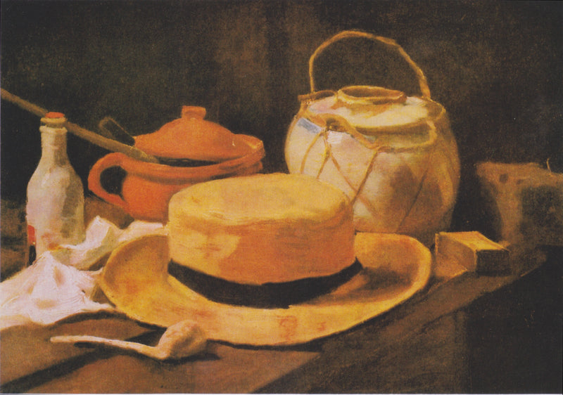 stilleven met strohoed - Vincent van Gogh