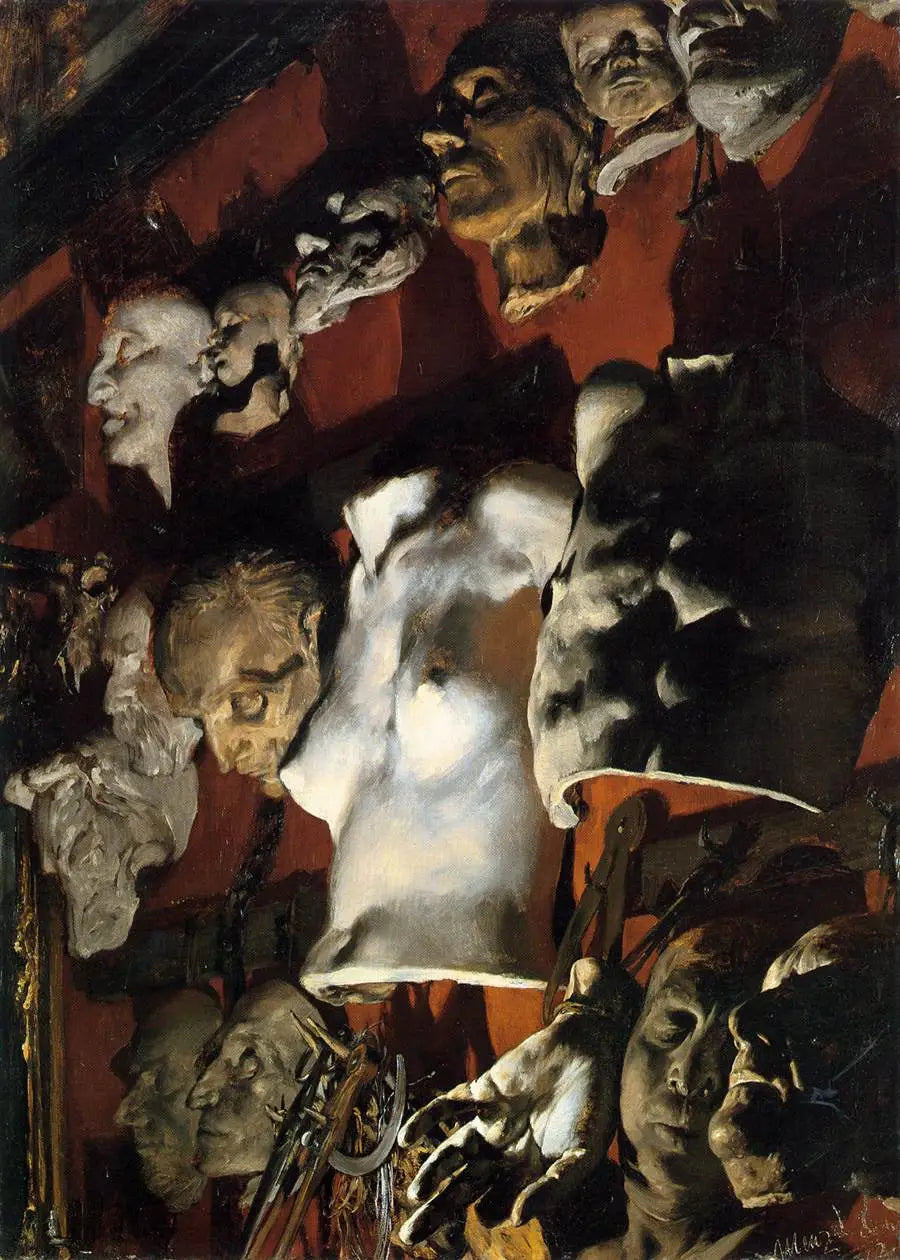 atelier stilleven - Adolph von Menzel