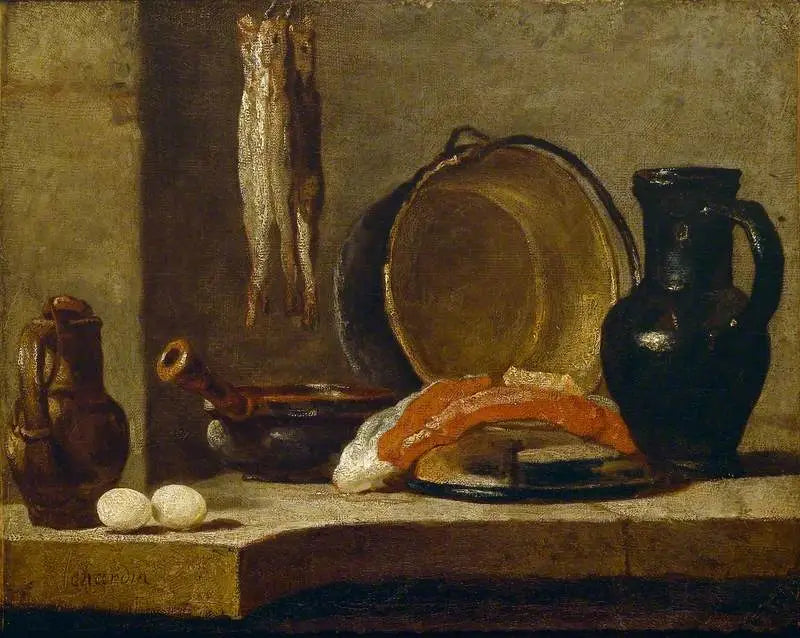 Stilleven van keukengerei - Jean Simeón Chardin
