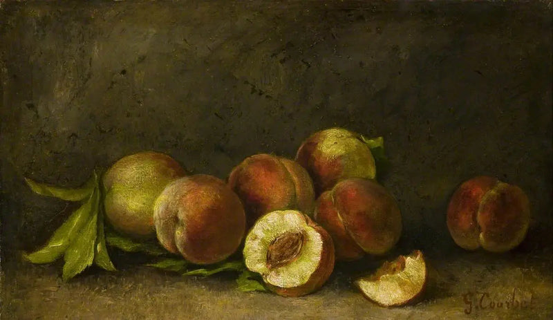 Natuurstudie van perziken - Gustave Courbet