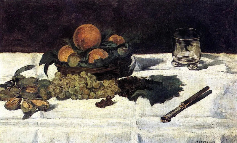 Stilleven: fruit op een tafel - Édouard Manet
