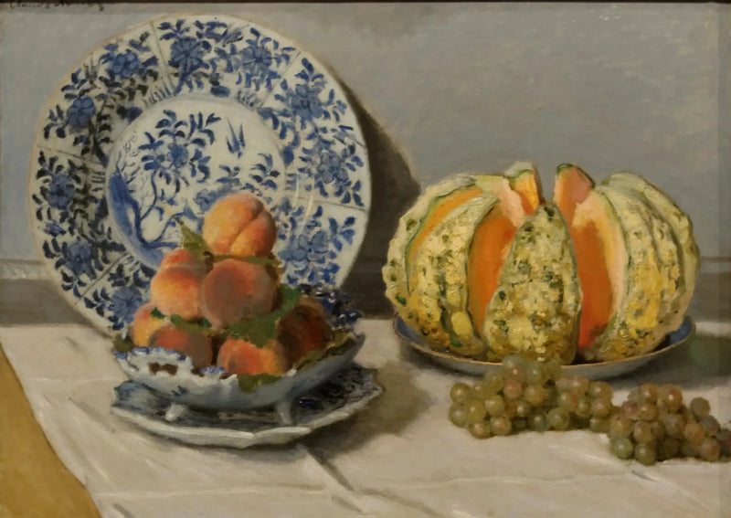 Stilleven met meloen W245 - Claude Monet