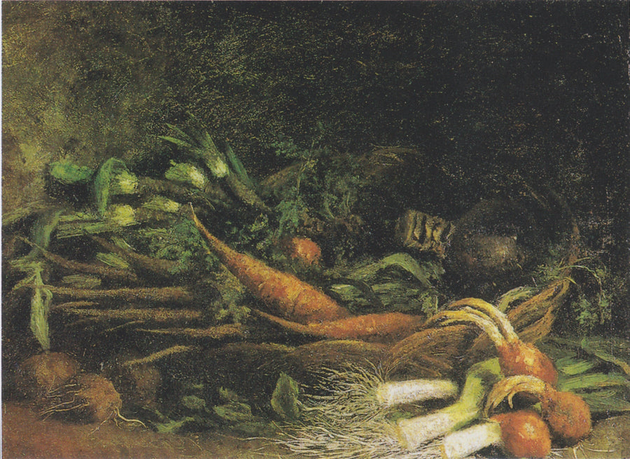 Stilleven met een mand groenten - Vincent van Gogh