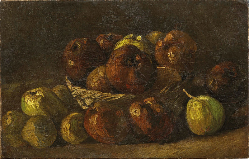 Stilleven met mand appels - Vincent van Gogh