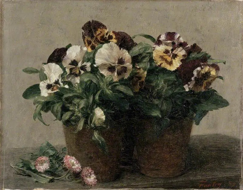 Stilleven: gedachten en madeliefjes - Henri Fantin-Latour

Source:
Nature morte : pensées et marguerites - Henri Fantin-Latour