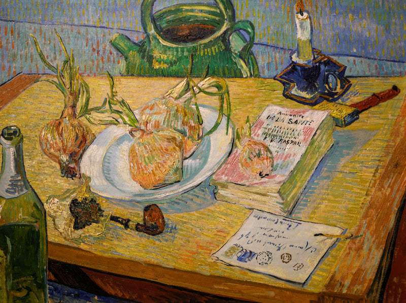 Stilleven met tekenplank en uien - Vincent van Gogh