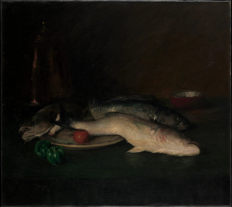 Stilleven: Vis - William Merritt Chase

Source:
Nature morte : Poisson - William Merritt Chase