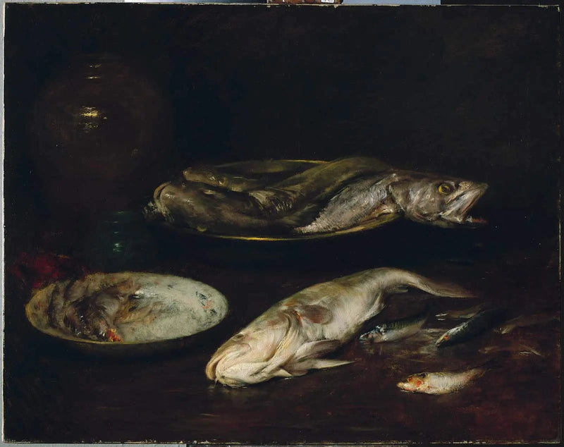 Stilleven - Vis - William Merritt Chase

Source:
Nature morte - Poisson - William Merritt Chase