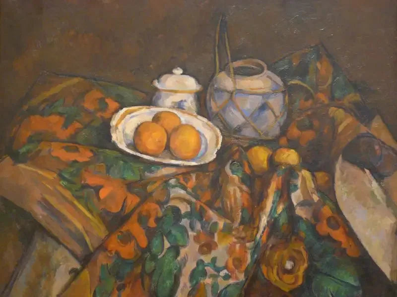 Stilleven, gemberpot, suikerpot en sinaasappels - Paul Cézanne